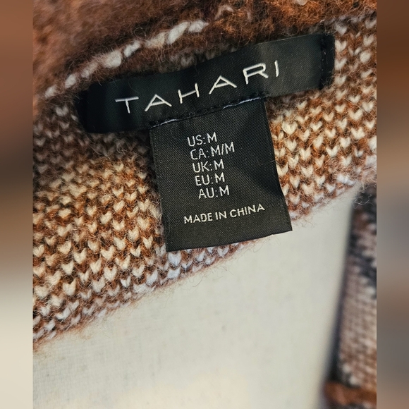 Tahari Western Styled Cardigan W/Pockets - Picture 7 of 8